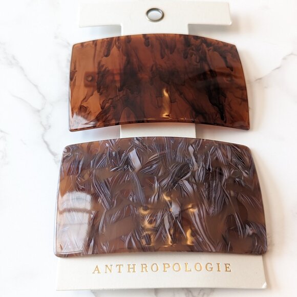 Anthropologie Accessories - Anthropologie Resin Rectangle Barrette